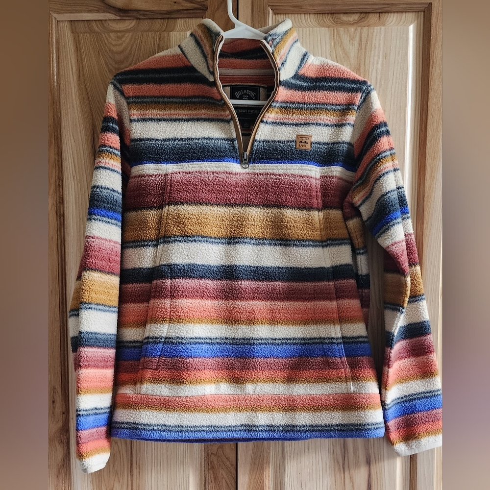 Womens Small Billabong Boundary Mock Neck Fleece